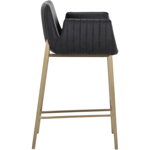 Lucano 36.5 inch Bravo Black Counter Stool